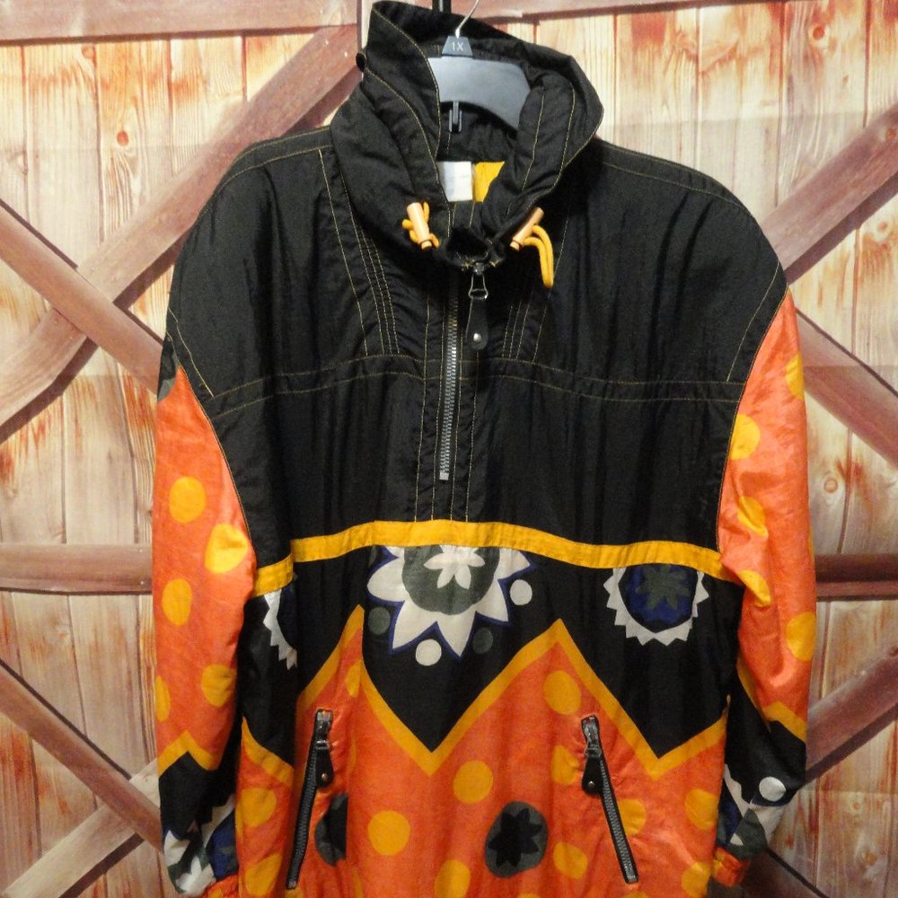 HEAD Sports Wear Colorful 1/4 Zip Pullover Windbreaker~90 style~ - Picture 1 of 10